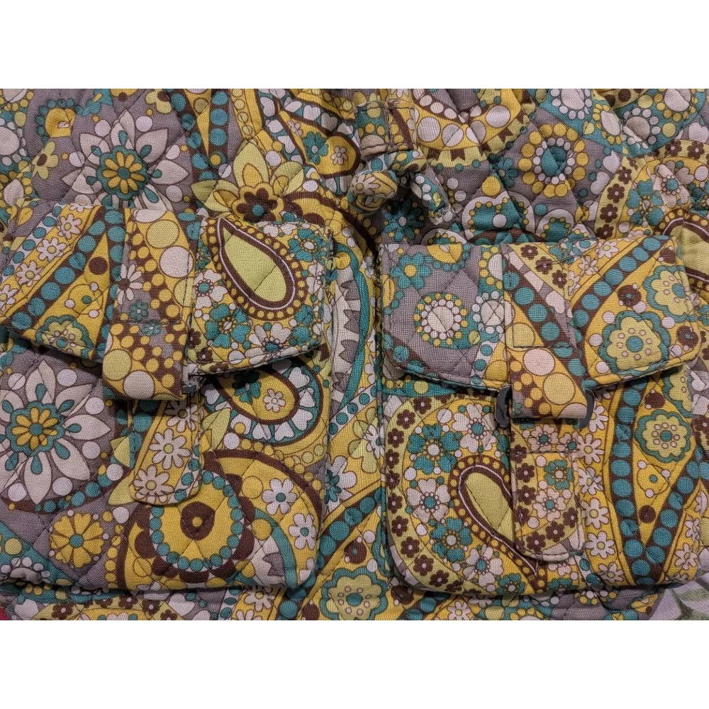 Women's Vera Bradley Shoulder Bag One Size Yellow Teal Paisley